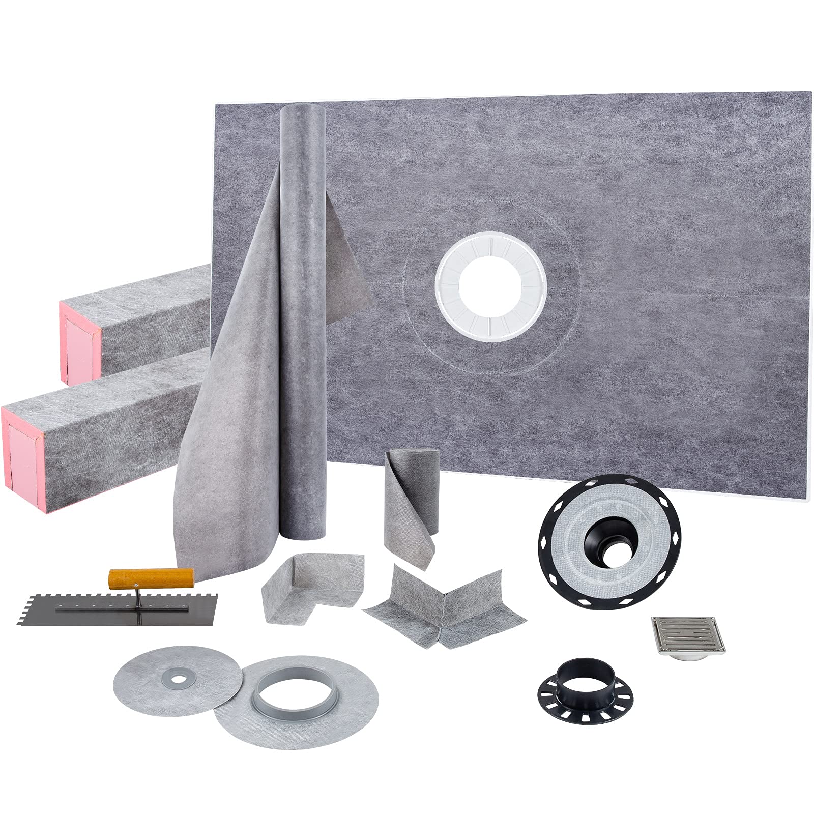 Foto 2 pulgar | Kit De Bordillos De Ducha Vevor, 48 X 72, Hermético, Con Brida Y Rejilla De Pvc - Venta Internacional.