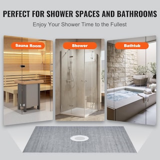 Foto 6 | Kit De Bordillos De Ducha Vevor 48 X 60 Cm Con Membrana Impermeable - Venta Internacional.