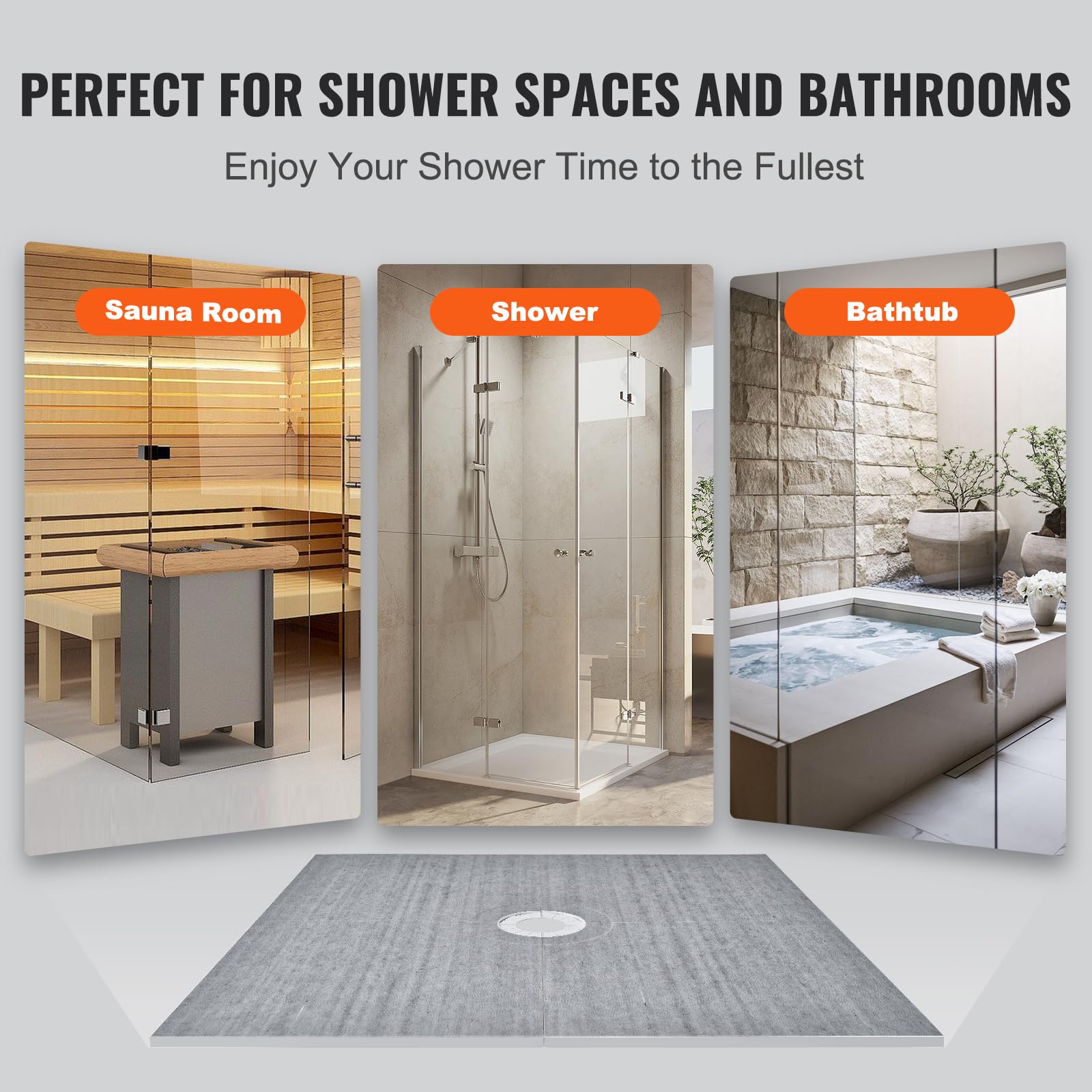 Foto 7 pulgar | Sartén De Ducha Vevor 72 X 72 Con Accesorios - Venta Internacional.