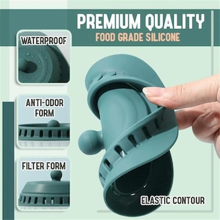 Foto 2 | Almohadilla Filtrante De Desodorante Antiobstrucción De Silicona Para Lavabo De Baño - Venta Internacional.