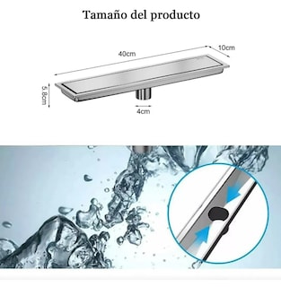 Foto 2 | Xtellar Coladera Invisible De Lujo En Acero Inoxidable – Diseño Sofisticado Y Función Antideslizante