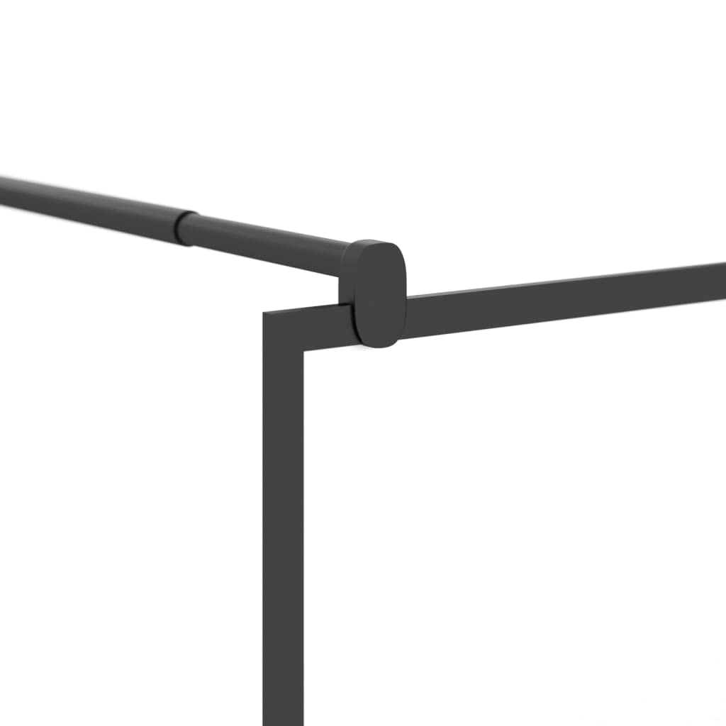 Foto 7 pulgar | Pared De Ducha A Ras De Suelo Vidaxl Negra Con Cristal Esg Con Diseño De Piedra - Venta Internacional.