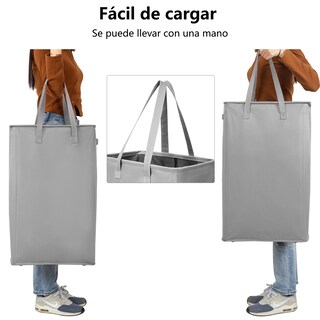 Foto 4 | Cesto de Ropa Fabato Fa3452gry 2 en 1 color Gris