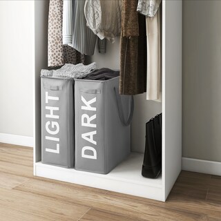 Foto 6 | Cesto de Ropa Fabato Fa3452gry 2 en 1 color Gris