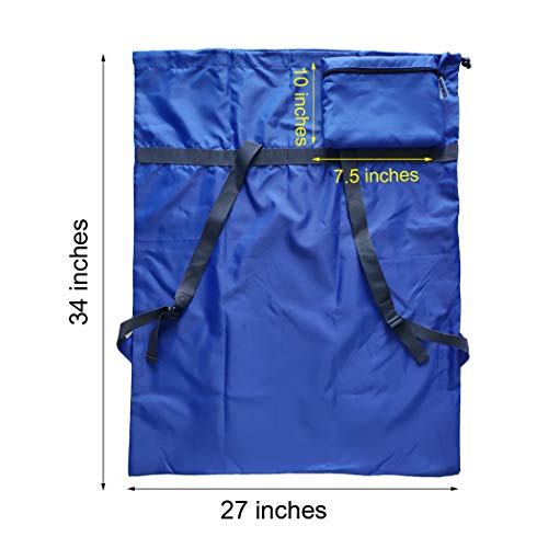 Foto 4 pulgar | Venta Internacional- Paquete 2 Bolsas Lavandería Extra Grande Tipo Mochila 27'' X 34'' Resistente y Durable