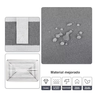 Foto 3 | Cesto de Ropa Eo Safe Imports Gris 2 Piezas