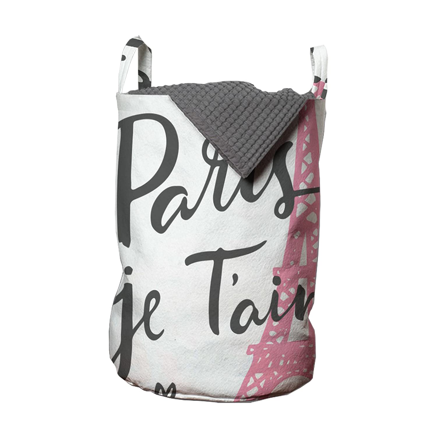 Bolsa De Lavandería Ambesonne Paris Je Taime Eiffel Tower 13x19 Cm - Venta Internacional.