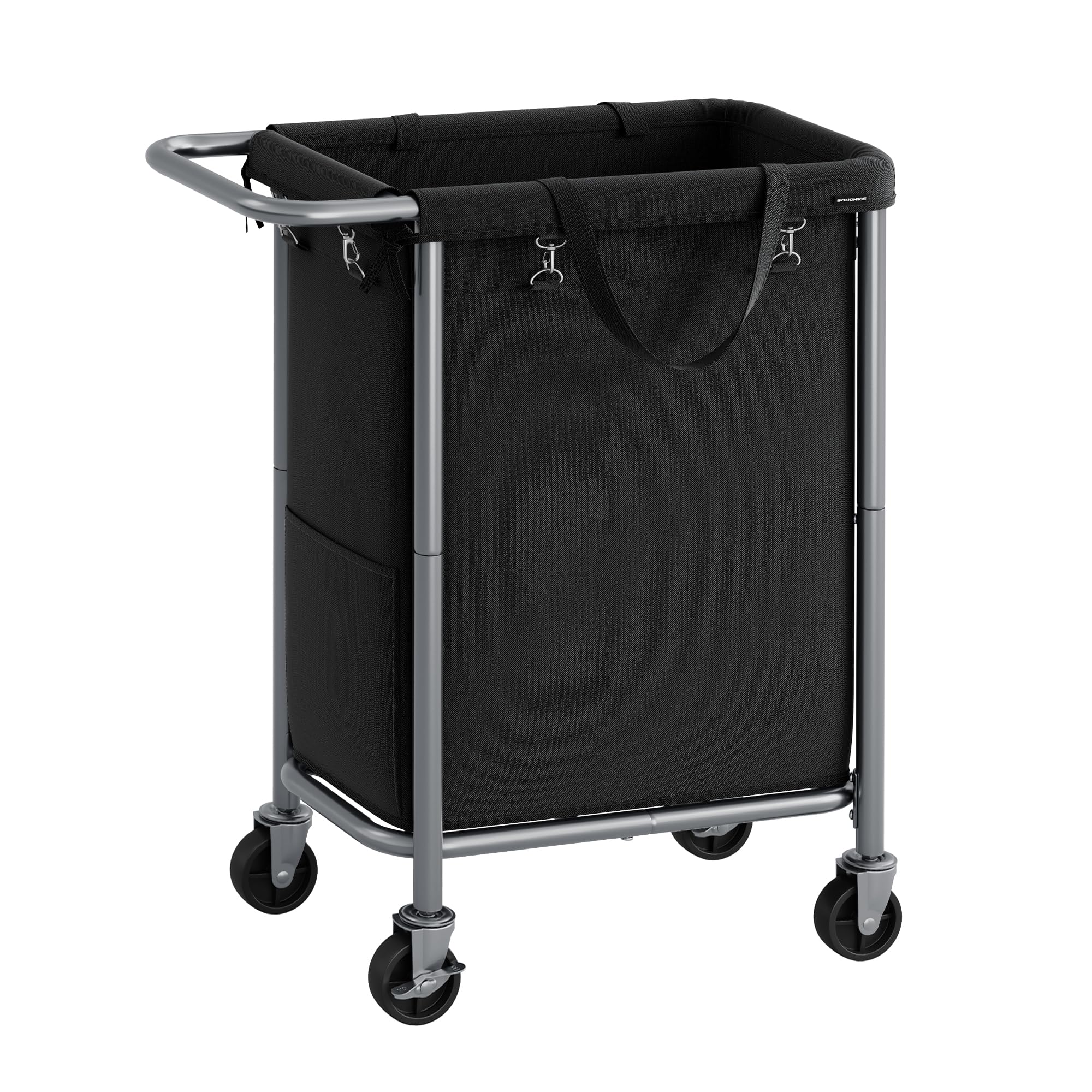 Foto 2 pulgar | Cesto De Ropa Songmics Rolling Con Ruedas, 90 L, Tinta Negra - Venta Internacional.