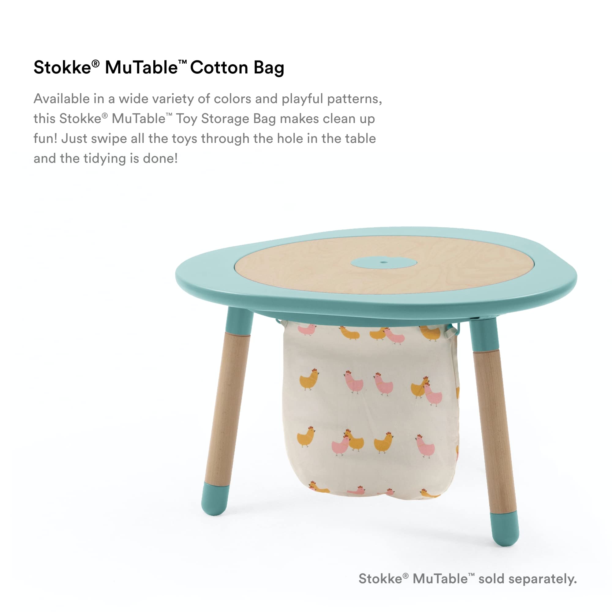 Foto 4 pulgar | Bolsa De Almacenamiento De Juguetes Stokke Mutable Cotton Bag Chicks - Venta Internacional.