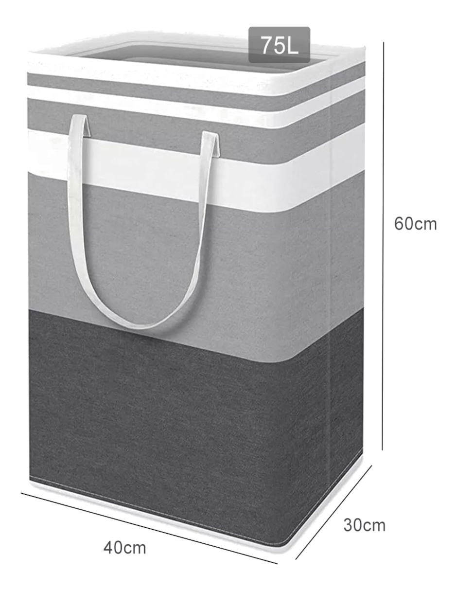 Foto 6 pulgar | 3 Pz Cesto Grande Para Ropa Sucia Y Lavandería Plegable + Termo De Agua De Regalo Güish