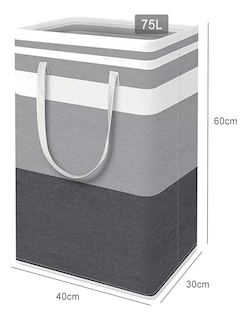 Foto 5 | 3 Pz Cesto Grande Para Ropa Sucia Y Lavandería Plegable + Termo De Agua De Regalo Güish