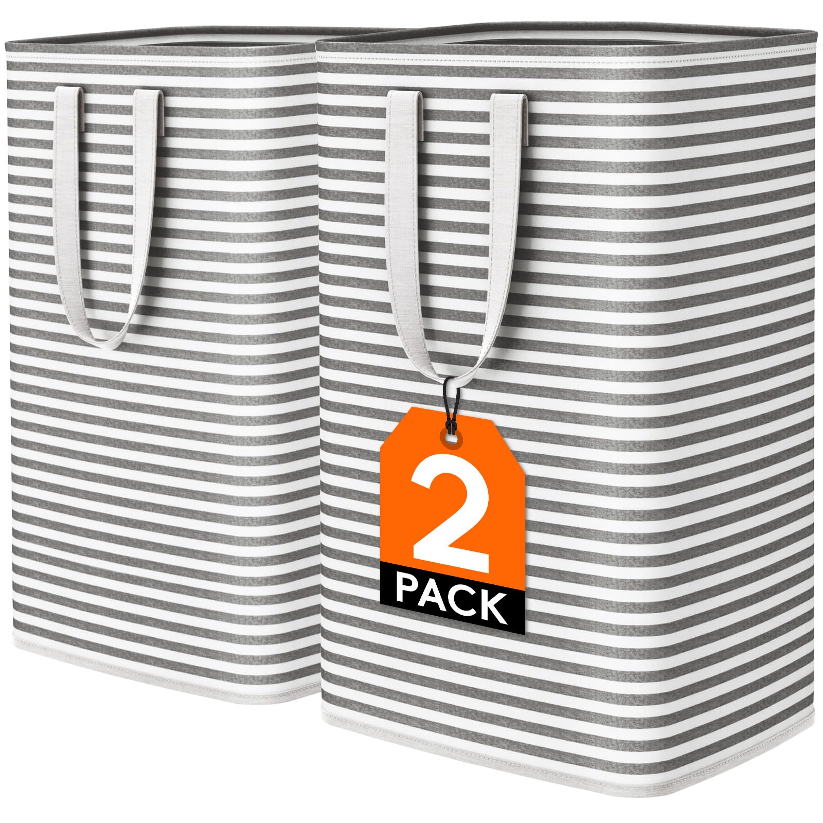 Foto 2 pulgar | Cesto De Ropa Lifewit, Grande, Plegable, Paquete De 2 Unidades, 160 L, Negro - Venta Internacional.