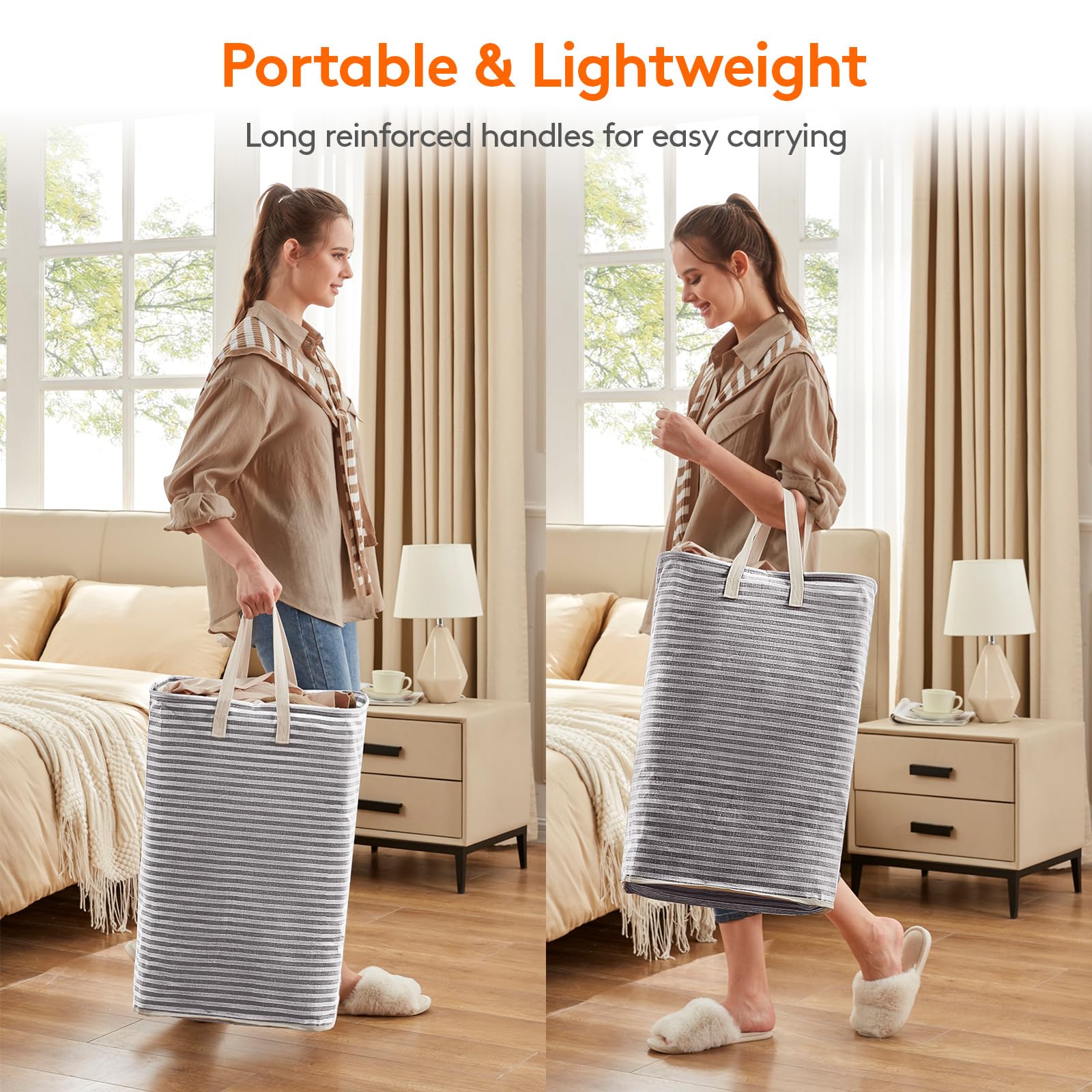 Foto 6 pulgar | Cesto De Ropa Lifewit, Grande, Plegable, Paquete De 2 Unidades, 160 L, Negro - Venta Internacional.