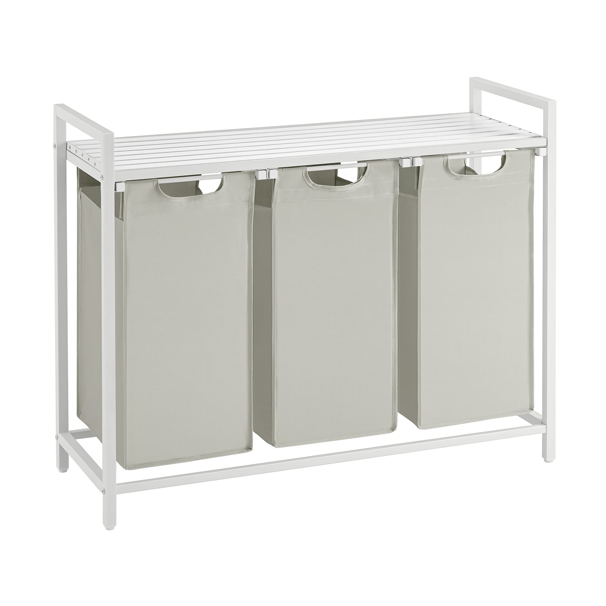 Foto 2 pulgar | Clasificador De Ropa Vasagle Ublh301w, 3 Unidades, 38 Litros, Color Blanco - Venta Internacional.