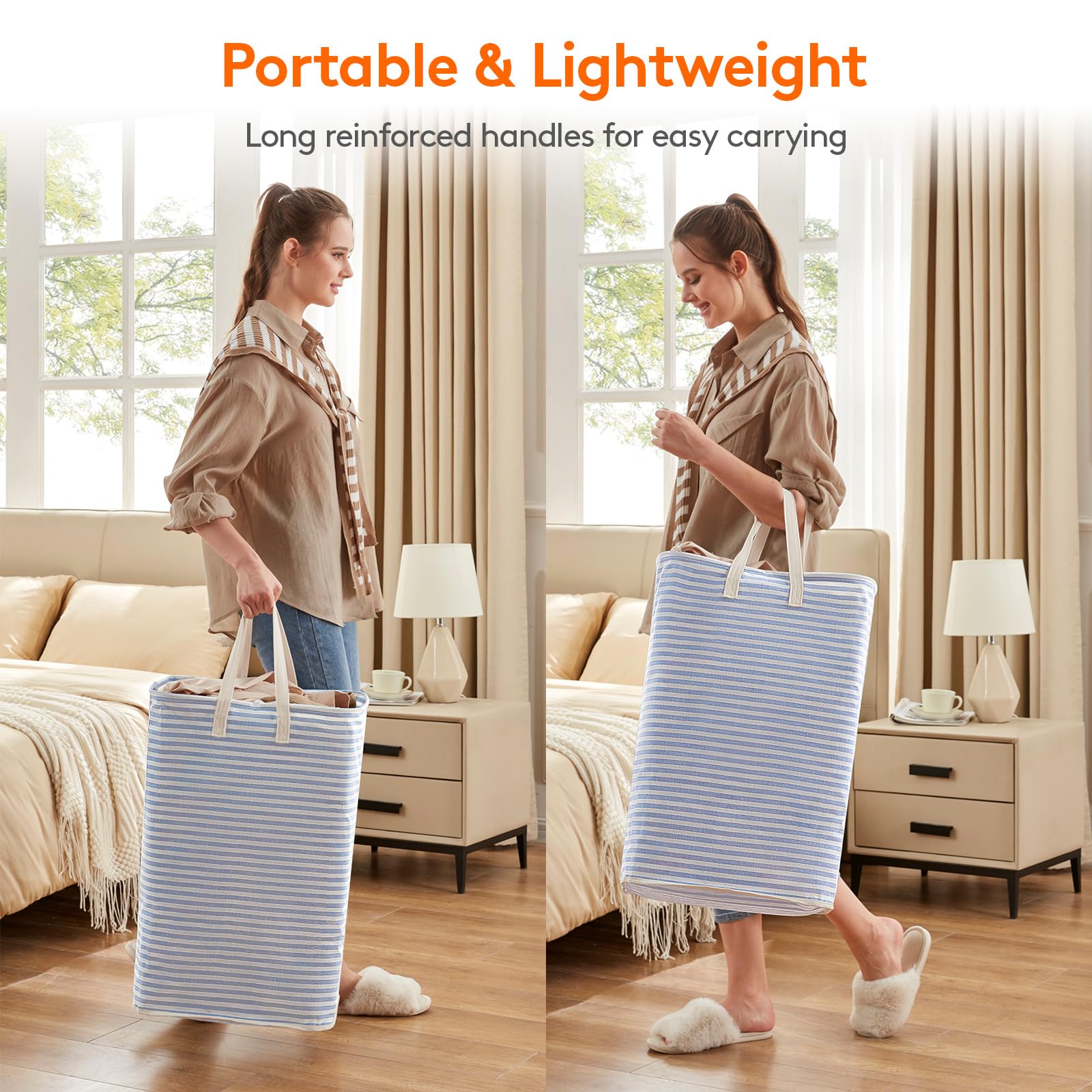 Foto 6 pulgar | Cesto de Ropa Lifewit 2 Piezas Azules - Venta Internacional