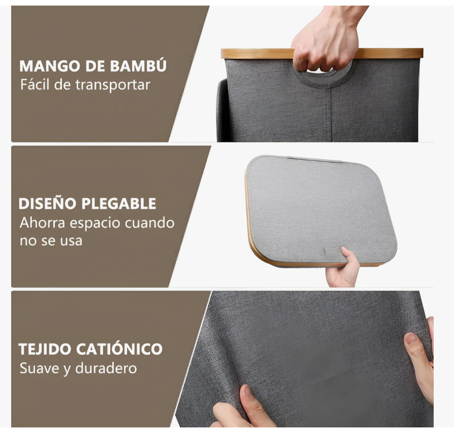 Foto 3 pulgar | Cesto de Ropa Arizona Plegable 110 L