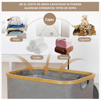 Foto 4 | Cesto de Ropa Arizona Plegable 110 L