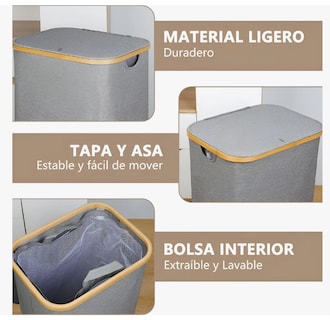 Foto 5 | Cesto de Ropa Arizona Plegable 110 L