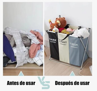 Foto 4 | Cesto de Ropa Arizona Plegable con 3 Secciones