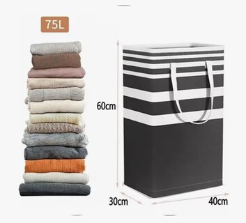 Foto 3 | Cesto de Ropa Tucson Plegable 2 Piezas de 75 L C/U