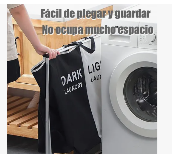 Foto 4 | Cesto Grande Para Ropa Sucia Plegable 3 Secciones