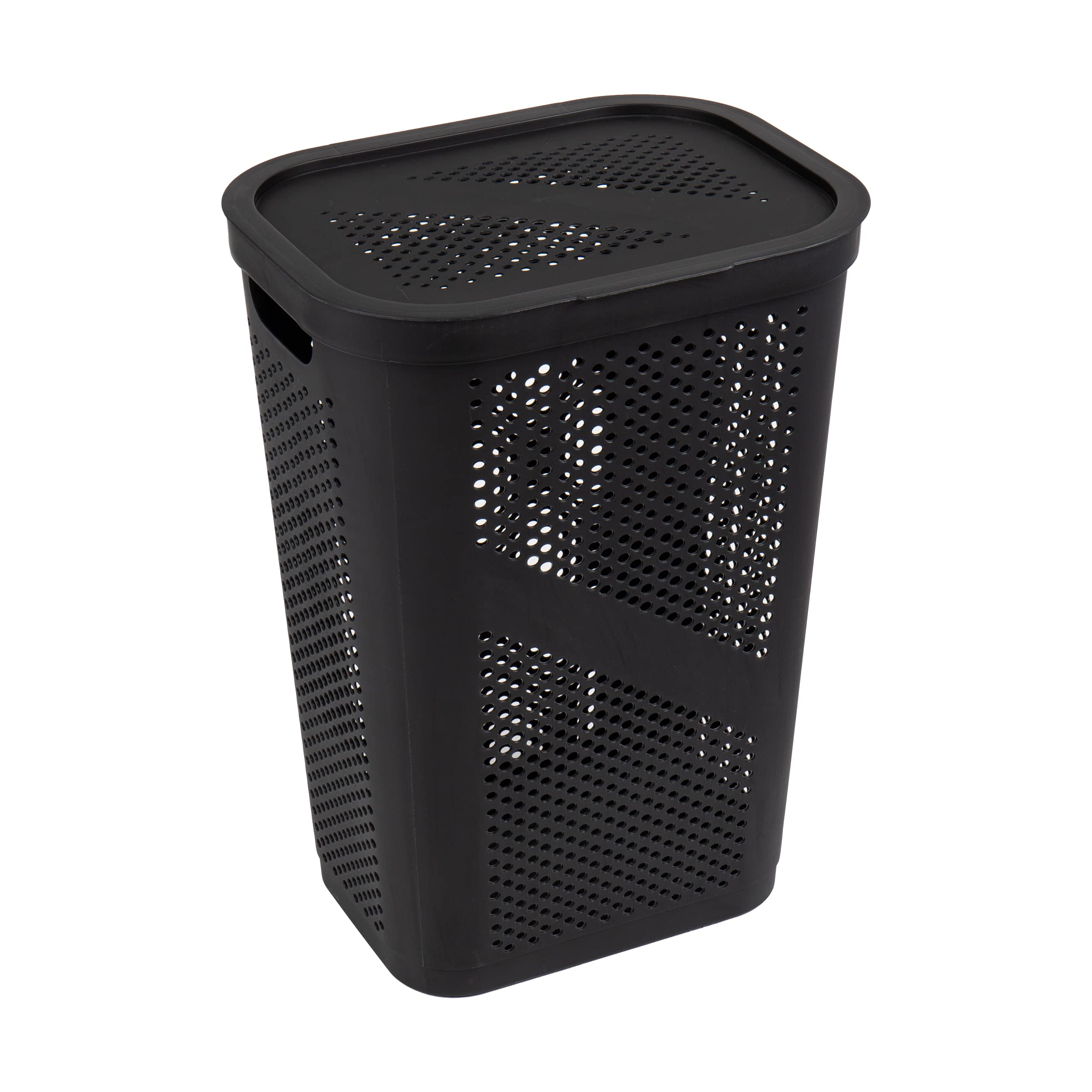 Foto 7 pulgar | Cesta Para Ropa Mind Reader, 60 L, Delgada, Con Tapa De Plástico Negro - Venta Internacional.