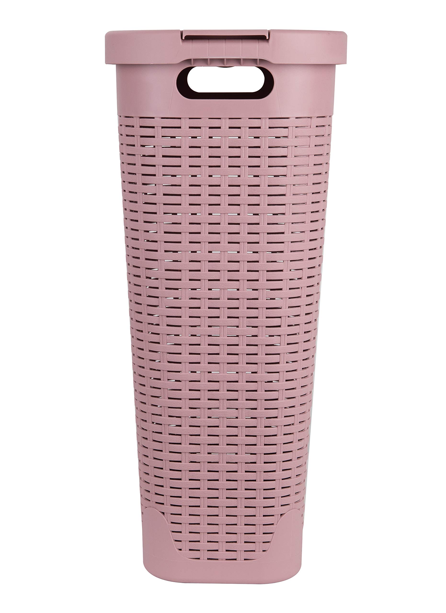 Foto 5 pulgar | Cesta Para Ropa Mind Reader, 40 L, Delgada, Con Tapa De Plástico, Rosa - Venta Internacional.