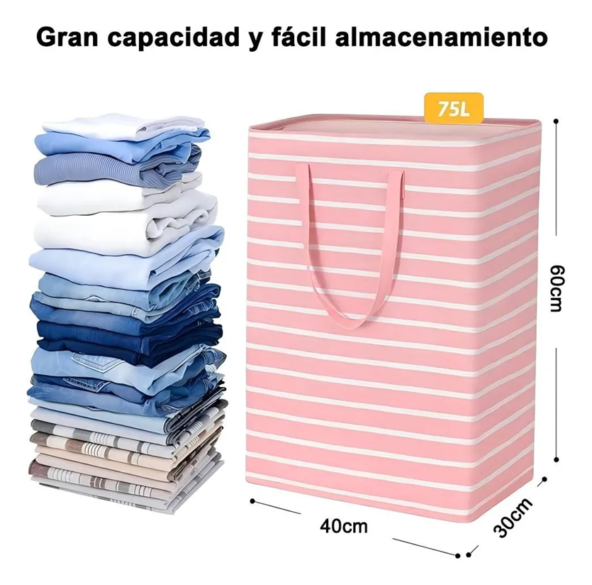 Foto 3 pulgar | Cesto De Ropa Tucson Sucia Grande Plegable De 75 L 4 Piezas