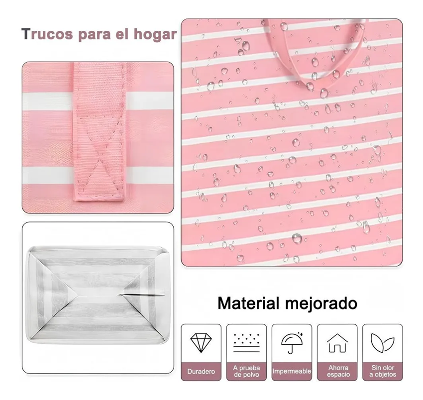Foto 5 pulgar | Cesto De Ropa Tucson Sucia Grande Plegable De 75 L 4 Piezas
