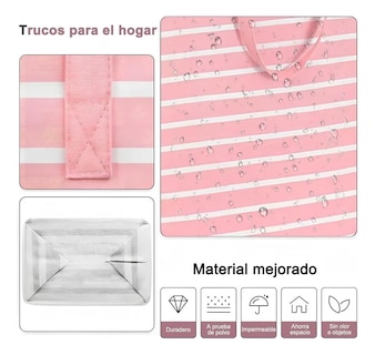 Foto 4 | Cesto De Ropa Tucson Sucia Grande Plegable De 75 L 4 Piezas