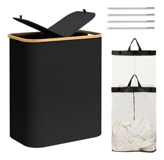 Foto 1 | Cesto Plegable para Ropa Sucia con Tapa y 2 Bolsas Extraíbles