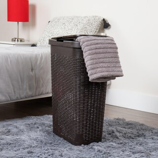 Foto 2 | Cesta Para Ropa Mind Reader, 40 L, Delgada, Con Tapa De Plástico, Color Marrón - Venta Internacional.