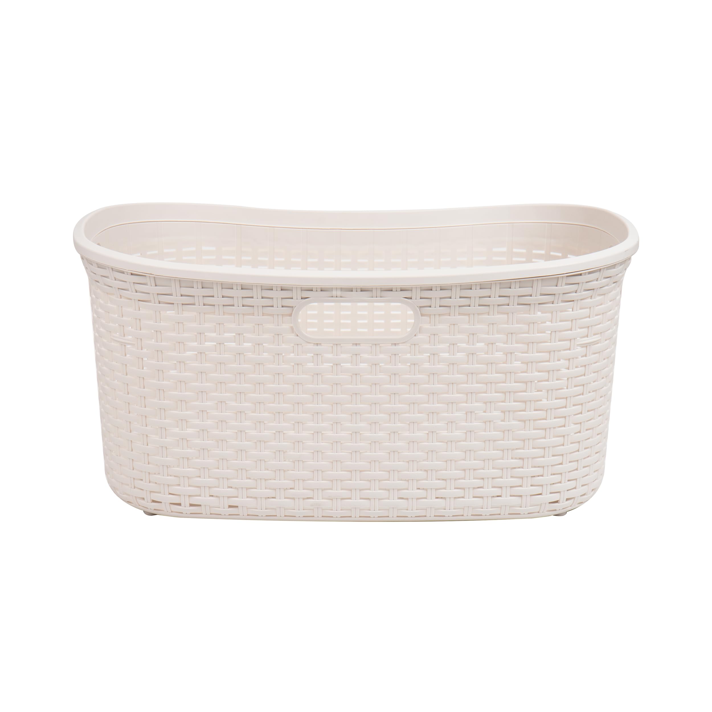 Foto 5 | Cesta De Lavandería Mind Reader De 40 Litros Con Tapa De Plástico, Color Marfil - Venta Internacional.