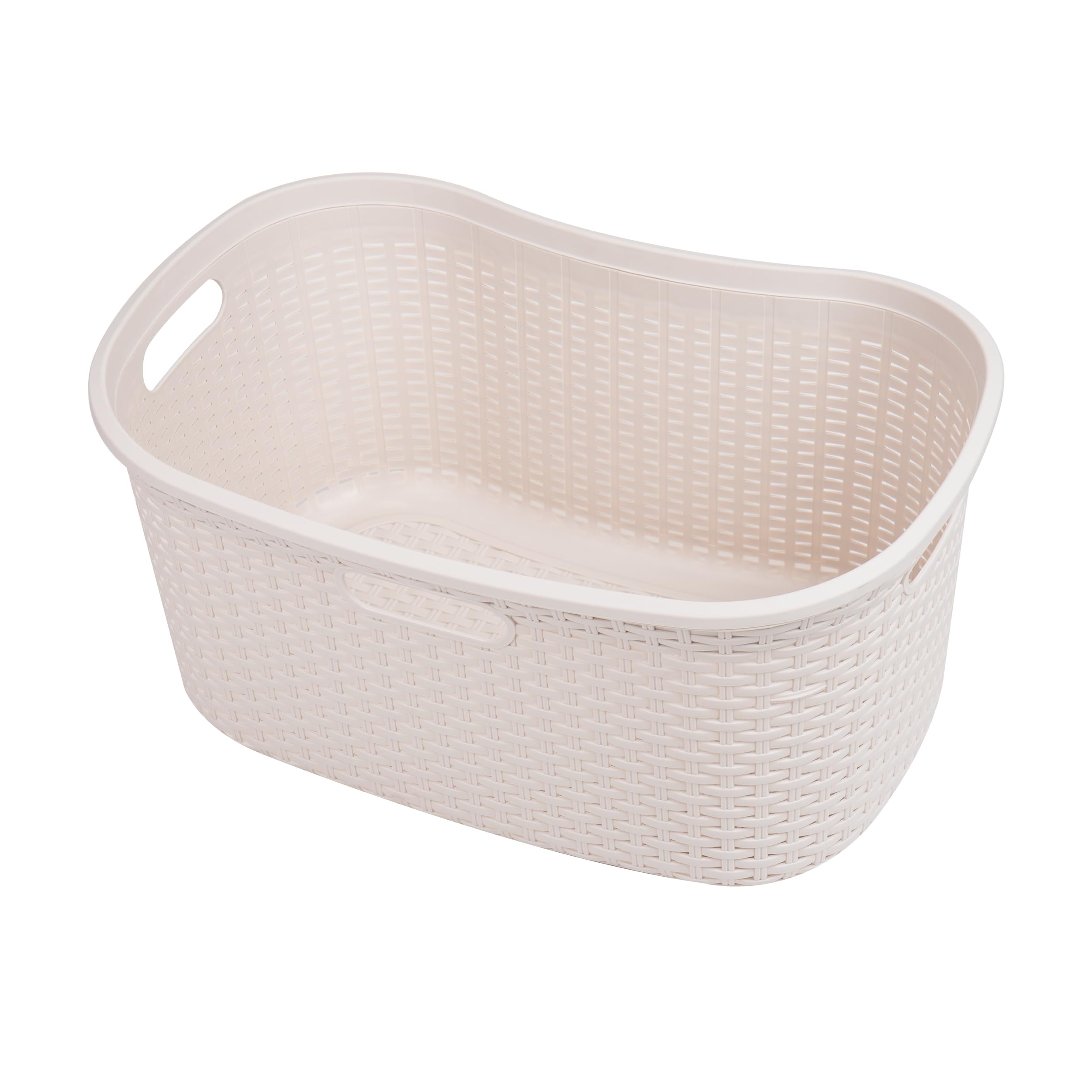 Foto 7 pulgar | Cesta De Lavandería Mind Reader De 40 Litros Con Tapa De Plástico, Color Marfil - Venta Internacional.