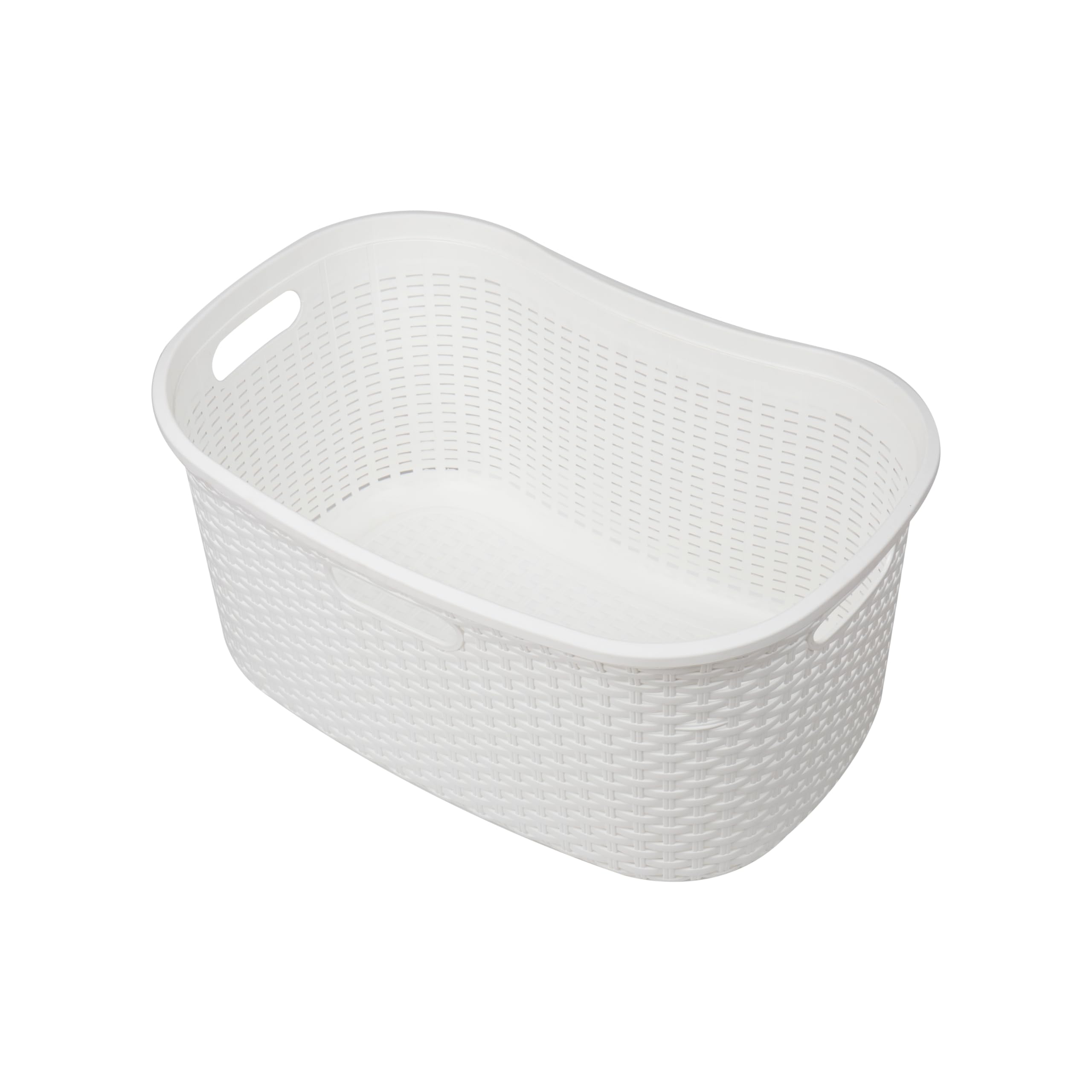 Foto 7 pulgar | Cesta De Lavandería Mind Reader, 40 L, Diseño De Mimbre, Plástico, Color Marfil - Venta Internacional.