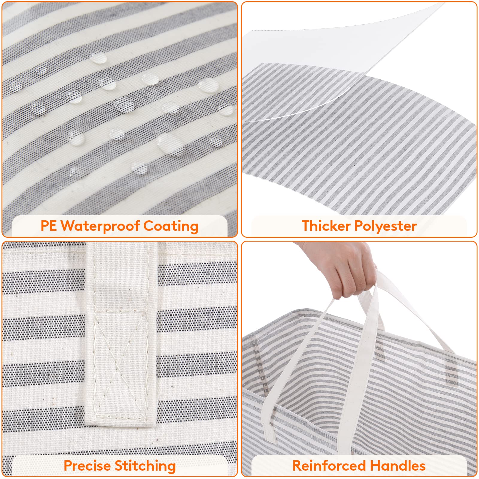 Foto 7 pulgar | Cesto De Ropa Lifewit, Grande, Plegable, 100 L X 2, Gris - Venta Internacional.