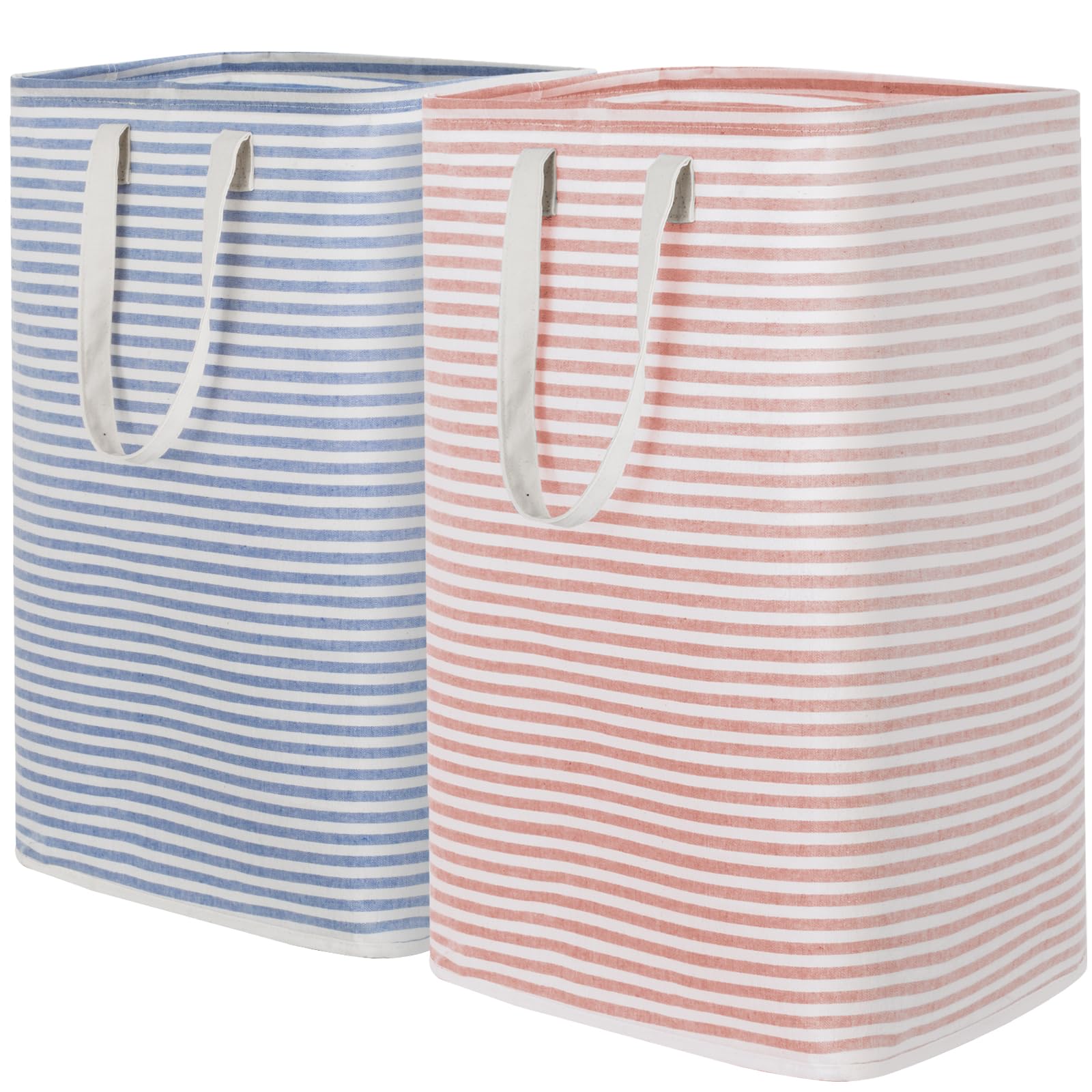 Foto 1 | Cesto De Ropa Lifewit, Grande, Plegable, Paquete De 2 Unidades, 160 L, Rosa Y Azul - Venta Internacional.