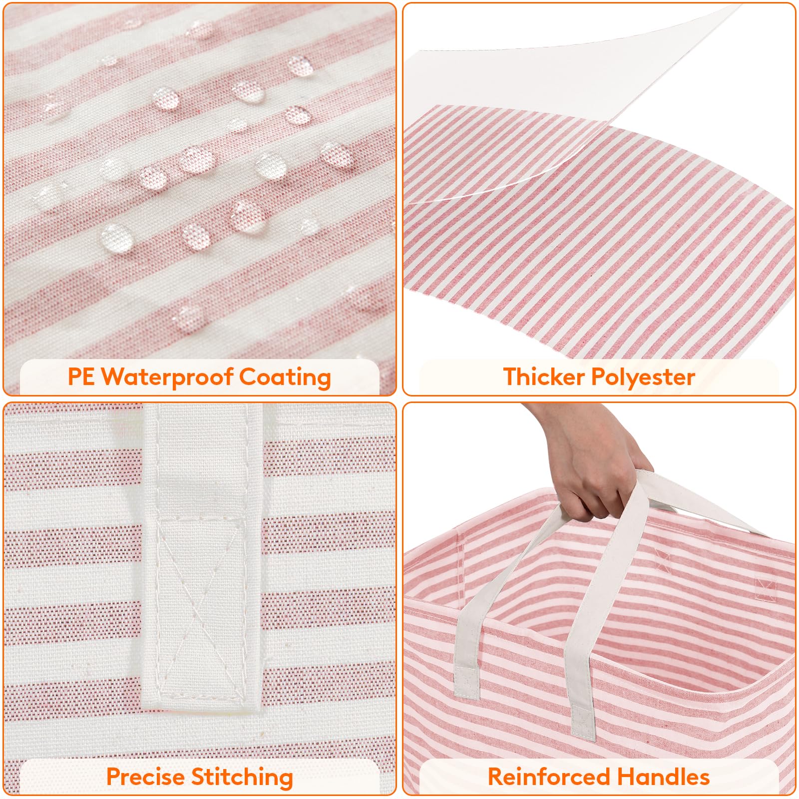 Foto 7 pulgar | Cesto De Ropa Lifewit, Grande, Plegable, 80 L, Paquete De 2, Gris Y Rosa - Venta Internacional.