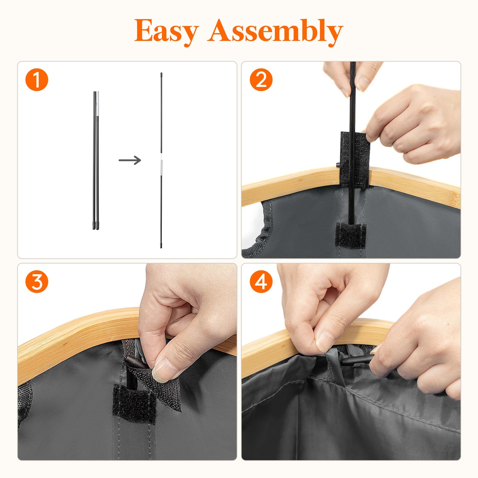 Foto 8 pulgar | Cesto De Ropa Lifewit De 75 Litros Con Tapa Y Bolsa Extraíble, Color Gris Oscuro - Venta Internacional.