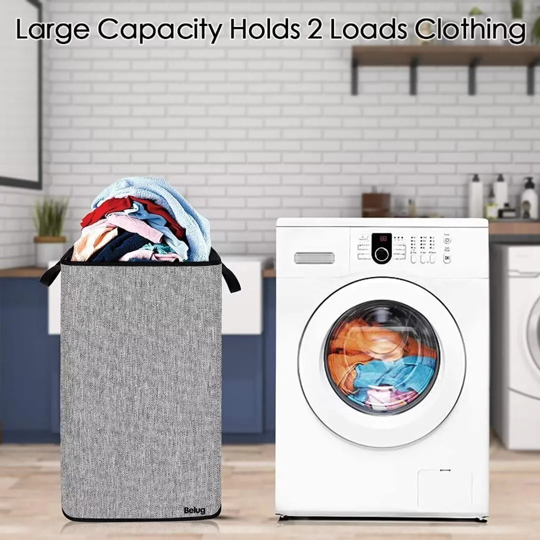 Foto 5 | Cesto De Ropa Belug  Plegable 80l Gris