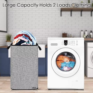 Foto 5 | Cesto De Ropa Lab.g Plegable 80l Gris