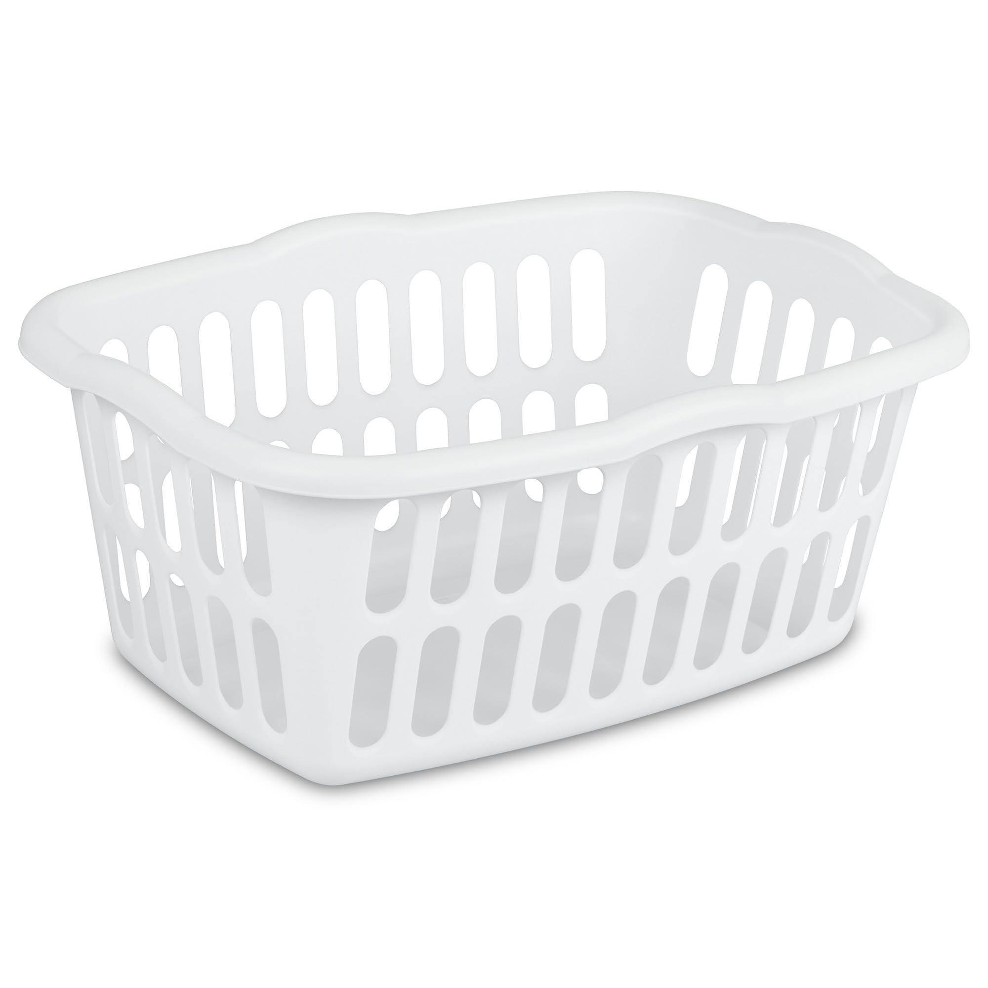 Foto 1 | Cesta De Lavandería Sterilite Rectangular De 1 5 Bushel  Paquete De 12 Unidades  Color Blanco - Venta Internacional.