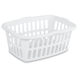 Foto 1 | Cesta De Lavandería Sterilite Rectangular De 1 5 Bushel Paquete De 12 Unidades Color Blanco - Venta Internacional.