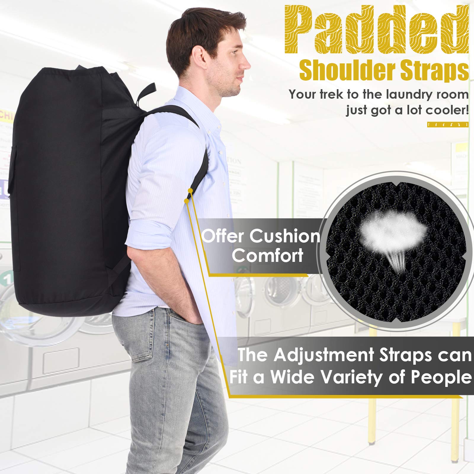 Foto 5 pulgar | Mochila De Lavandería Ãzhido 115 L  Muy Resistente  Extra Grande - Venta Internacional.