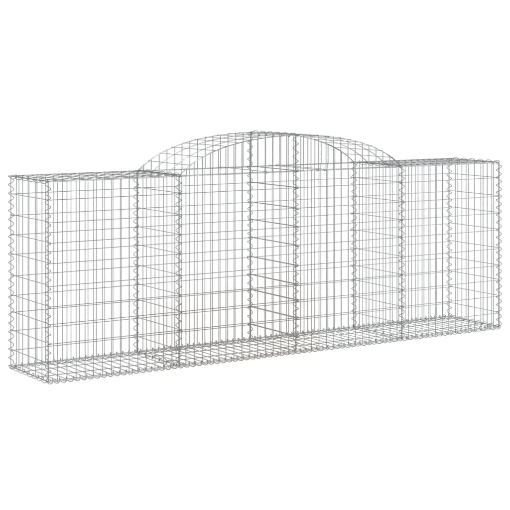Foto 2 pulgar | Juego De Cestas Gabion Vidaxl Arched  2 Unidades  300 X 50 X 100/120 Cm  Plancha - Venta Internacional.