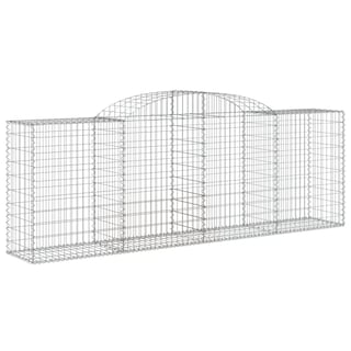 Foto 4 | Juego De Cestas Gabion Vidaxl Arched 2 Unidades 300 X 50 X 100/120 Cm Plancha - Venta Internacional.