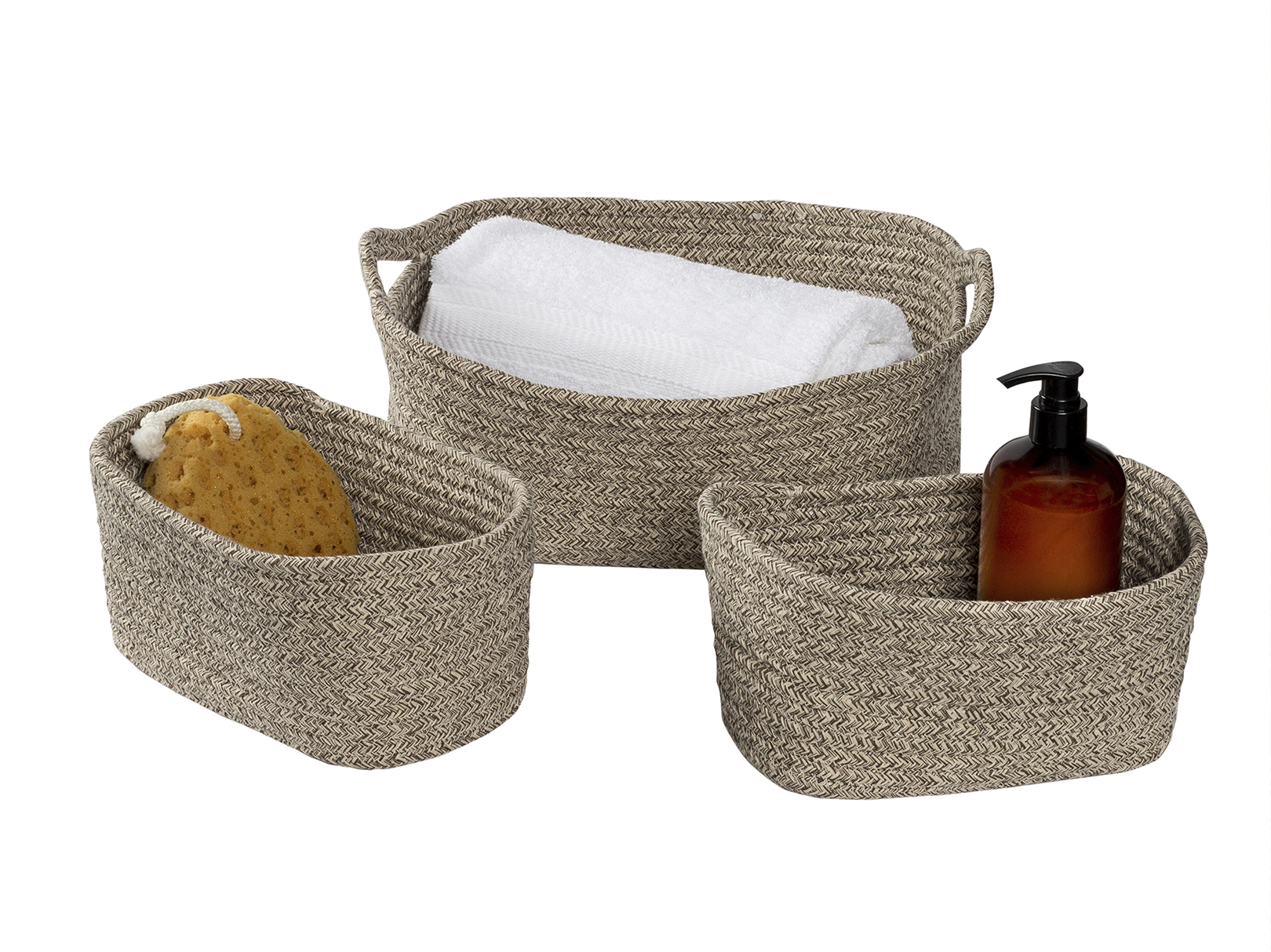 Foto 4 pulgar | Set De 3 Canastas Naturales Honey Can Do