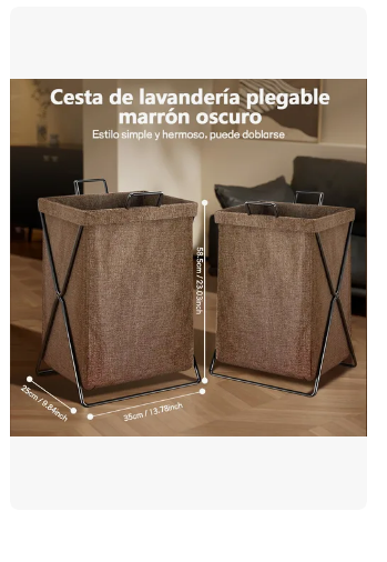 Foto 5 pulgar | Cestos De Ropa Estilo Japonés Sucia Extra Grande Organizadores De Baño Canasto Vanance  Plegable Lavanderia C