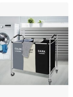 Foto 2 | Cesto Grande Para Ropa Sucia Y Lavandería Plegable 240l Mixed Color Calado