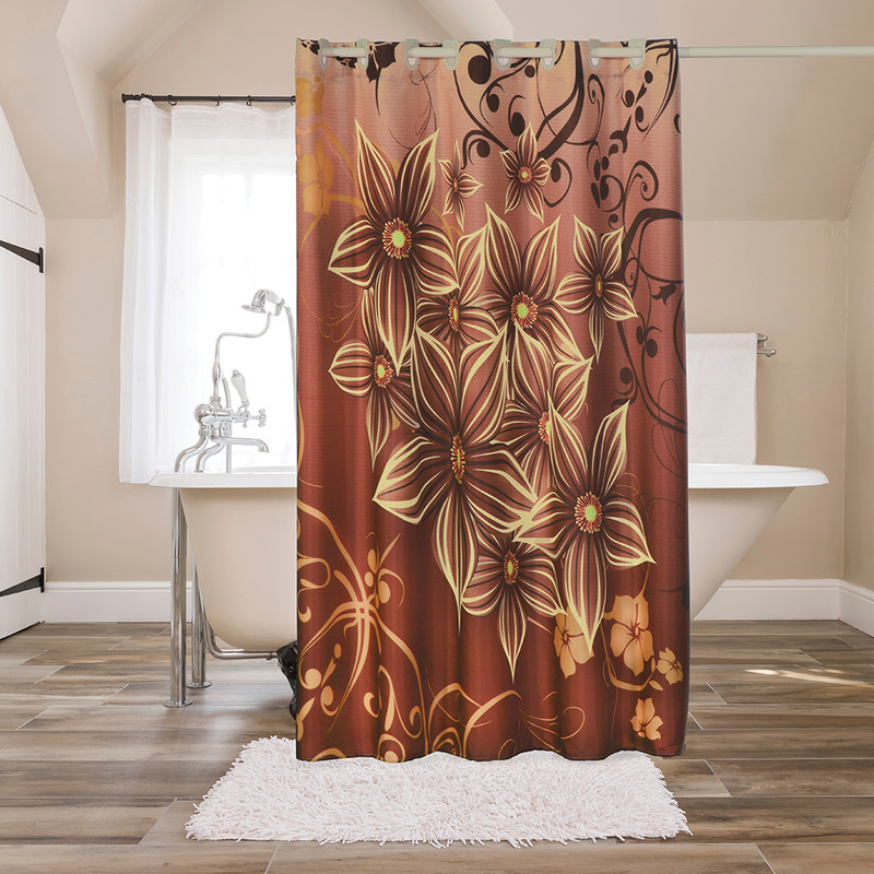 Foto 2 | Cortina de Baño Impermeable Concord Vainilla Poliéster